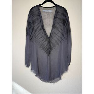 Raquel Allegra Silk Henley Top